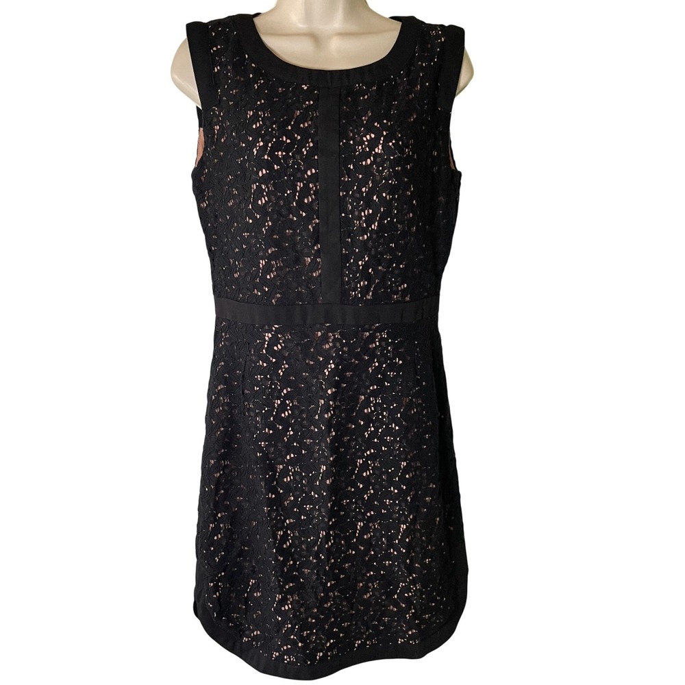 Potters Pot Black Floral‎ Lace Sleeveless Mini Dress Small Whimsigoth HOCO